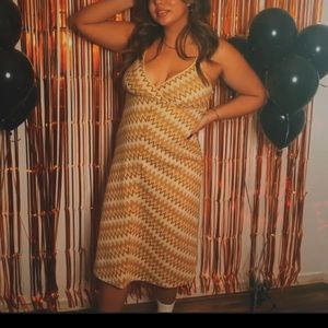 ANN TAYLOR CHEVRON 70s INSPIRED DRESS